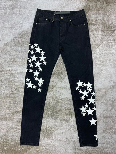 

men's plus size pants oversize sports pants with torn and torn printed embroidered cotton pants 332gt, Black;brown