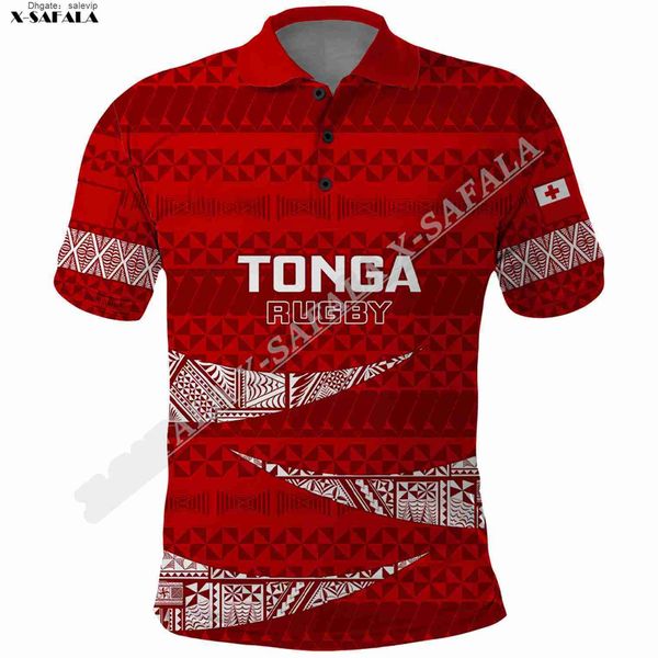 

tonga rugby 2023 go tongan ngatu world 3d print men polo shirt collar short sleeve tee breathable, White;black