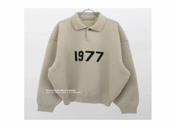 

men's sweaters firmranch fall winter sweater polo collar pullover for men women knitwear oversize sweatercoat jumper 2209269239077, White;black