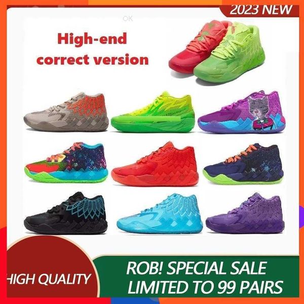 

box with lemelo ball basketball shoes nickelodeon slime mb.01 be you sport shoes mb 1 rick and morty mens sneakers melos mb 2 low trainers s