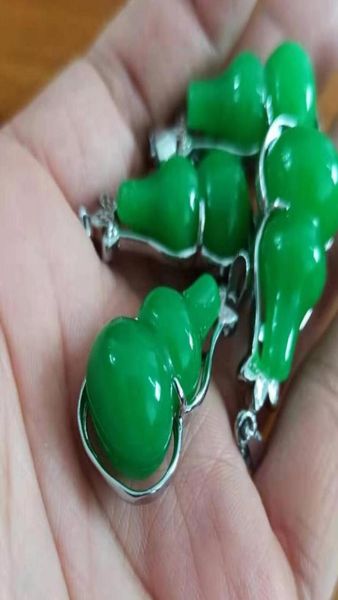 

natural malay jade gourd good luck pendant de livery0145946964736052, Silver