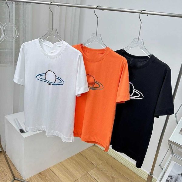 

men's t-shirts plus size cotton t shirt men women sweatshirt designer t shirts round neck pullover tee saturn print loose tshirt mens c, White;black