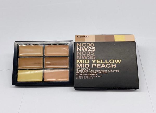 

6 colors professional bronzers highlighters face contour makeup concealer palette concealer foundation brightener make up full c1699602