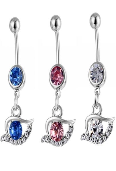 

d0534 belly navel button ring mix colors01234567892902558, Silver