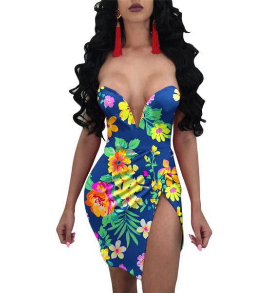 

drs for women sleeveless off shoulder backless deep v neck woman dress floral print party club mini drs5623205, White;black