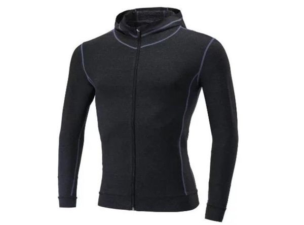 

dark grey good quality fitness shirt long sleeve clothing018708158, White;black