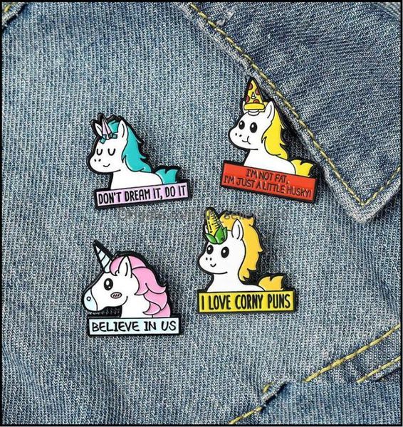 

pins brooches horse cartoon animal enamel brooches pin for women fashion dress coat shirt metal funny badges drop delivery 2021 je2434490, Gray
