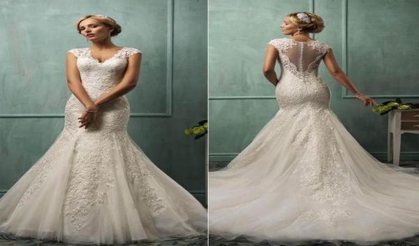 

gothic v neck 2016 bling formal long backless open back memaid vintage sheer with lace bridal dress wedding ball gowns 1258598, White