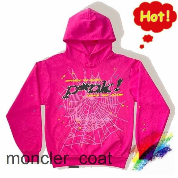 

mens hoodies sweatshirts red sp5der young thug 555555 angel hoodies men women 1 quality foam printing spider web pullover sweatshirts 220902, Black