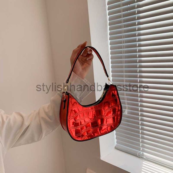

shoulder bags 2023 summer new bag women's fashion simple underarm bag small trend shoulder bag casual korean new moon bagstylishhandbag