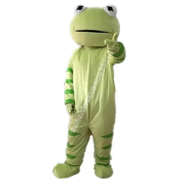 

size green frog mascot costume cartoon anime theme character carnival adults size christmas birthday party outdoor outfit suit, Red;yellow