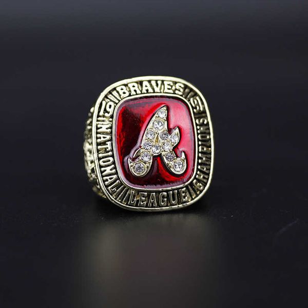 

mlb 1991 atlanta warriors baseball championship ring fans, Silver