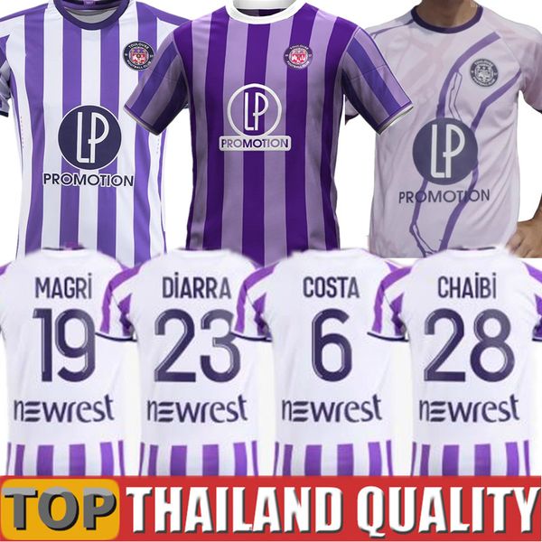 

luxurious 23 24 toulouse soccer jerseys cissoko dallinga casseres home away maillot de foot 2024 men kits football shirts uniforms aboukhlhl, White;black