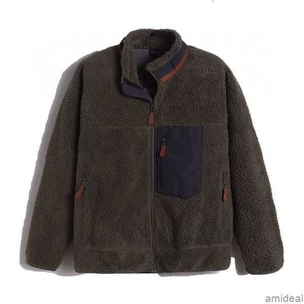 

designer mens patagonias jacket men women thick warm down classic retrox couple cashmere fleece jackets coats m522, Black;brown