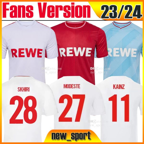 

4xl 23 24 fc kolns soccer jerseys 2023 2024 koln anthony modeste f.kainz r.czichos j.hector e.skhiri the lates trikots football shirts camis, Black;yellow