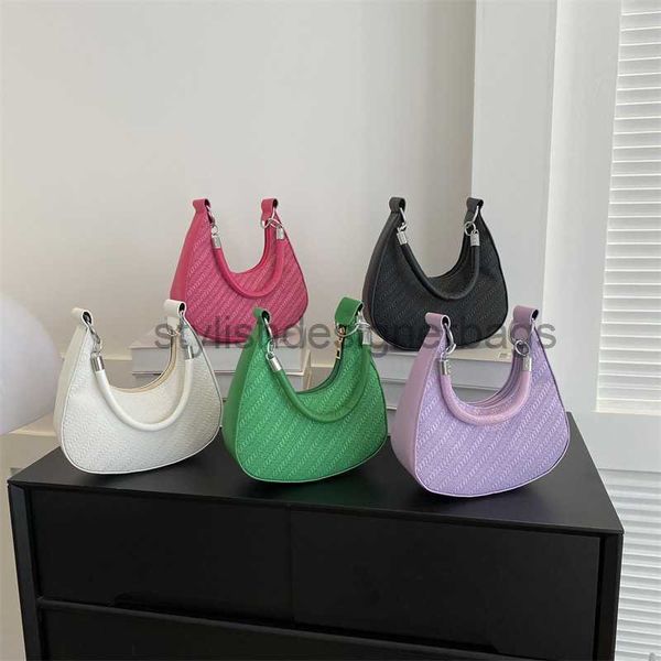 

shoulder bags 2023 summer new trend korean underarm bag simple casual shoulder bag handbag fashion crescent bagstylishdesignerbags