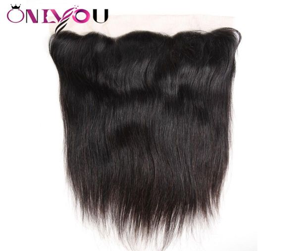 

brazilian virgin hair extensions straight 13x4 ear to ear lace frontal silky straight remy hair closure suited with human hair8251859, Black;brown