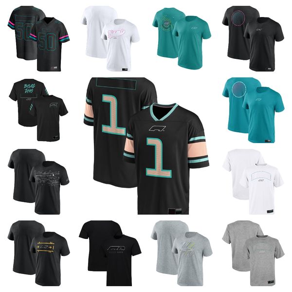 

f1 team 2023 driver's clothing men's short sleeve racing clothing high-quality leisure breathable quick-drying fans shirt
