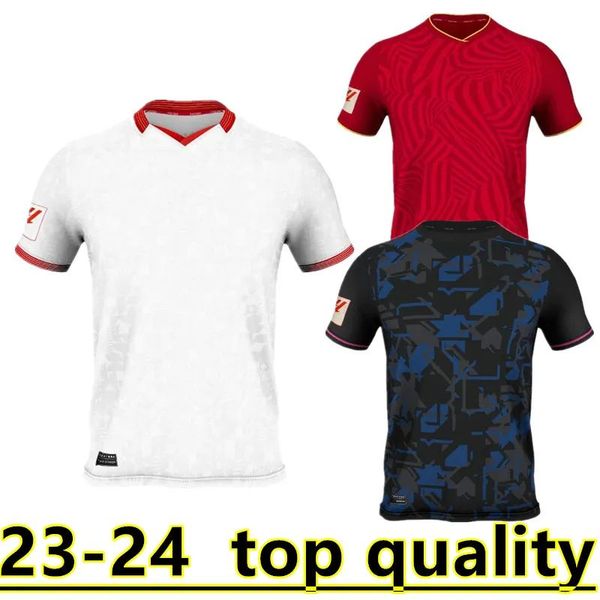 

23 24 isco sevilla fc soccer jersey lamela papu gomez football shirts i.rakitic .ocampos suso munir y.en nesyri 2023 2024 rafa mir menkits, Black;yellow