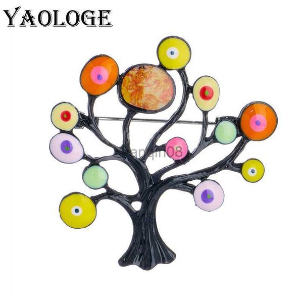 

pins brooches yaologe colorful enamel tree brooches for women new design plant badges weddings office party brooch pins jewelry gifts hkd230, Gray