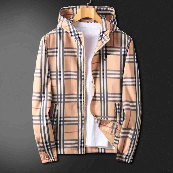 

fashion designer mens jacket spring autumn outwear windbreaker zipper clothes coat can sport men's clothing, Black
