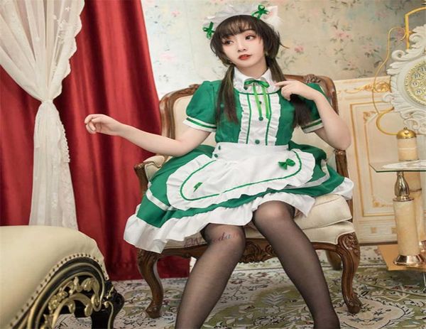 

french maid costume sweet gothic lolita dress anime cosplay sissy maid outfit plus size halloween costumes for women q08211129285, Black;red