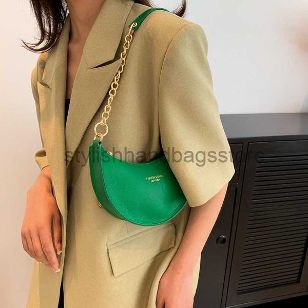 

shoulder bags minimalist bag for women 2023 new texture fashionable new moon bag korean fashion chain one shoulder crossbody bagstylishhandb