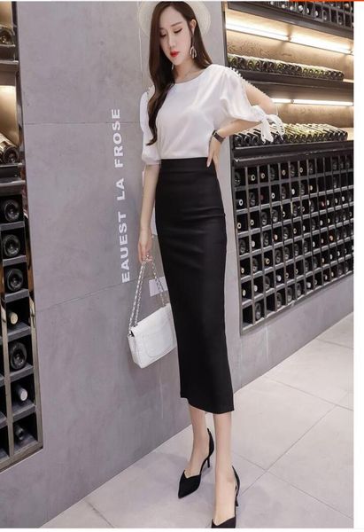 

women bodycon long skirt black high waist tight maxi skirts club party wear elegant pencil skirt casual skirts saia faldas2606153