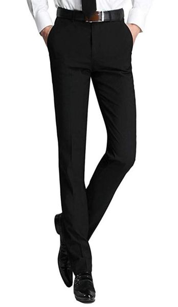 

men039s slim handsome black separat men039s match fit handsome dress pants formal business slimfit flatfront pants great f3169740