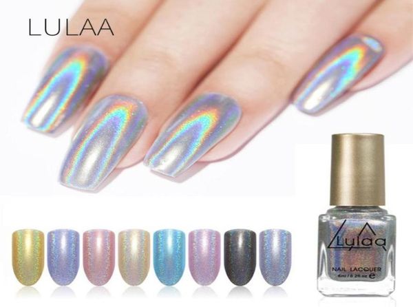 

nusx 8ml super shine magic rainbow holographic holo glitter hologram effect nail polish women varnish nail art manicure po0124202888