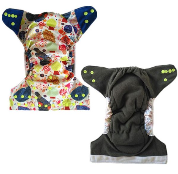 

2015 aio reusable washable nappies bamboo charcoal double gusset cloth diaper  fit all china factory2734221