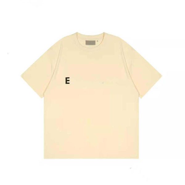 

esse designer tide t shirts chest letter laminated print short sleeve high street loose oversize casual t-shirt 100% cotton for men-----, White;black
