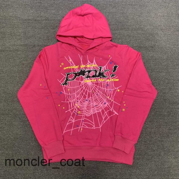 

spider pink sp5der hoodies young sweatshirts streetwear thug 555555 angel hoody men women 11 web pulloverqyk1, Black