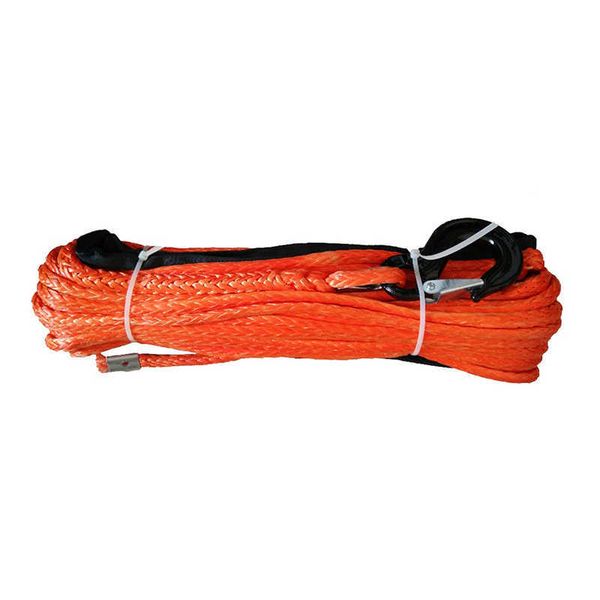 

ropes towing bars 10mm 30m orange recovery mooring cable wire synthetic winch rope with hook r230807