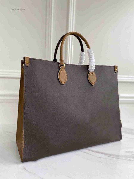 

5a onthego bag gm mm pm tote bag crossbody totes black beige 41cm 34cm 25cm on the go genuine leather epilogue messenger bag luxurys handbag