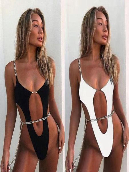 

gold chain swimsuit ins fashion hollow bikini women outdoor beach swimwear padded bra bikinis female swim bathing suit31969522792283