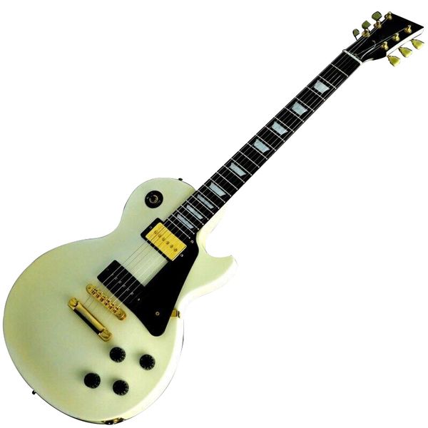 

paul studio 2009 mod alpine white gold hard war electric guitar