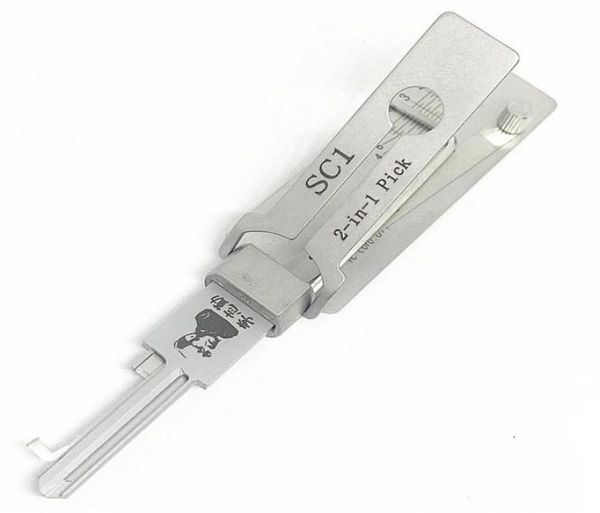 

new arrival lockpick sc1 2 open pick lock locksmith lishi in door tools key opener house set 1 for pihcr282f3017117, Silver