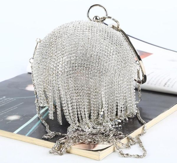 

handbags ball bag rhinestone the clutch tassel party bags with bracelets removable handle open satin with diamonds wo9194786, Black