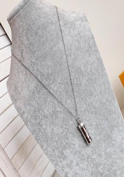 

2022 master design new silver bottle letter necklace men and women personality necklace birthday gift41470844313653