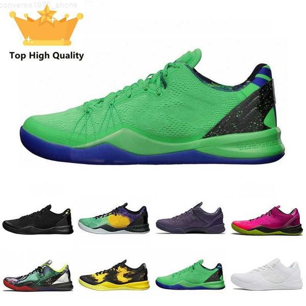 

2023 protro 8 8s mens basketball shoes sulfur electric triple white zk5 black gold easter ftb mambacurial prelude reflectiion men trainers s