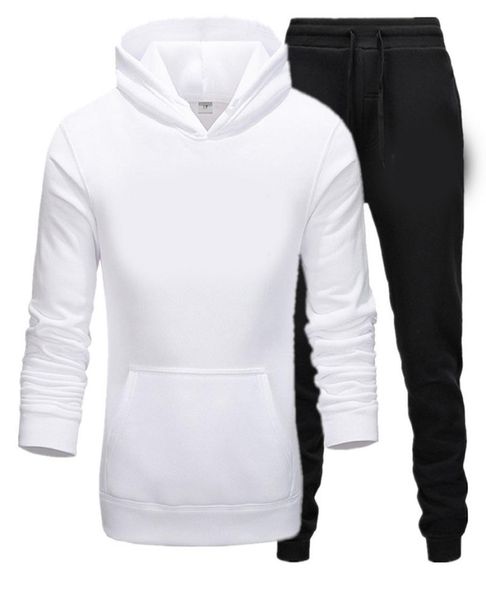 

hoodie pants sets tracksuit jogging sweatsuit activewear mens tracksuits set hoodies joggers suit fall winter gym active wear2442266, Gray