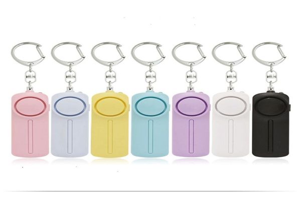 

self defense personal alarm keychain 130db loud siren protection with led light emergency alert key chain whistle4280335