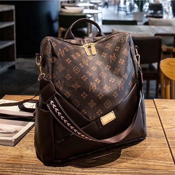 

luxury designer pink sugao women backpacks shoulder tote bags large capacity pu fashion luxury school bags shopping bag handbags