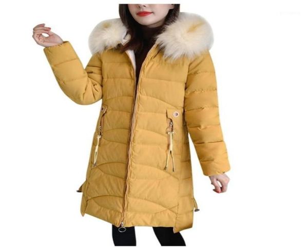 

2019 winter coat women womens parkas warm longsleeved detachable fur collar detachable hat slim fit outwear chaqueta mujer14852119, Black