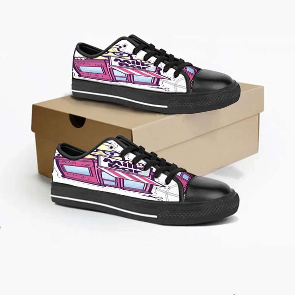 

custom diy men shoes women low canvas skateboard sneakers triple black customization uv printing sports sneakers shizi 179-5809 ization