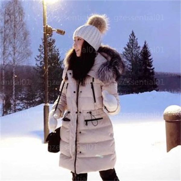 

monclears jacket womens down designer puffer women coat long-sleeve zipper hooded fluffy hair collar winter coats designers windbreaker park, Black
