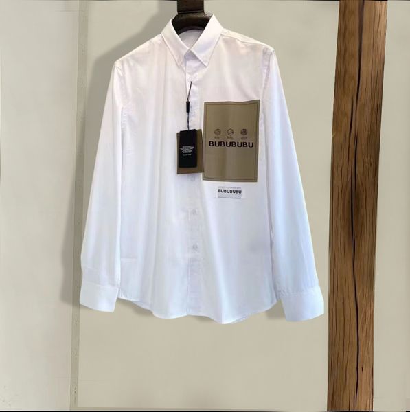 

designer mens dress shirt gentleman formal business shirts fashion casual long sleeved shirt, White;black