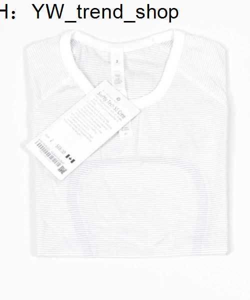 

lulus 2.0 swiftly tech women's short sleeved seamless yoga t-shirt slim fit light fast dry sports shirt wicking knit fitness breathable, Black