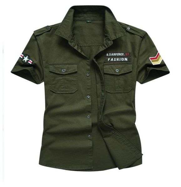 

m6xl big size mens summer cargo shirts mens outfit with pockets shirt female cool us style wear5676385, White;black